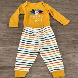 Chick Pea Mustard and Multicolor Kids Matching Set